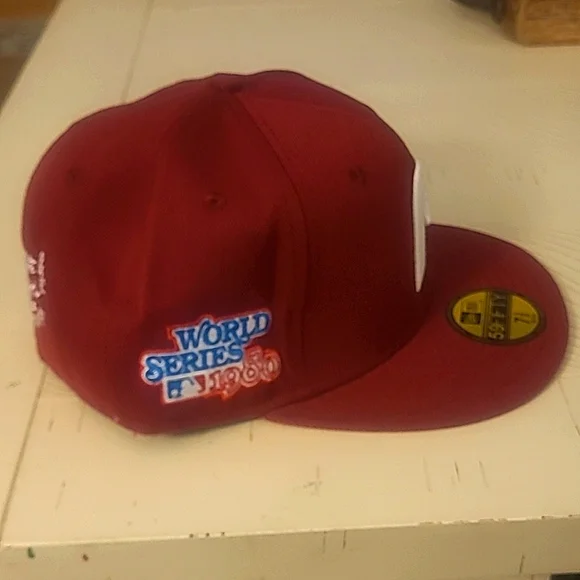 Philadelphia Phillies New Era Baseball Cap, Color - red, Size - 7 ⅜, Brand New! - Picture 2 of 5